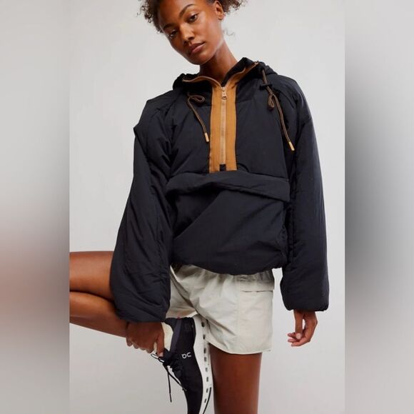 FP Movement In A Pillow Water Resistant Packable Puffer Anorak Jacket Size S